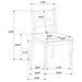 Cornelia 5 Pc Dining Set - U&U Home Budget Furniture (Carteret, NJ)