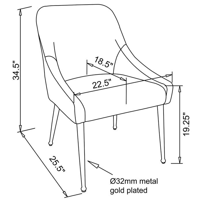 Mayette Side Chair - U&U Home Budget Furniture (Carteret, NJ)