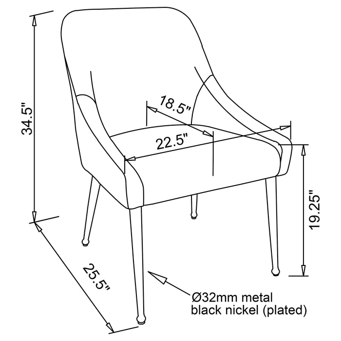 Mayette Side Chair - U&U Home Budget Furniture (Carteret, NJ)