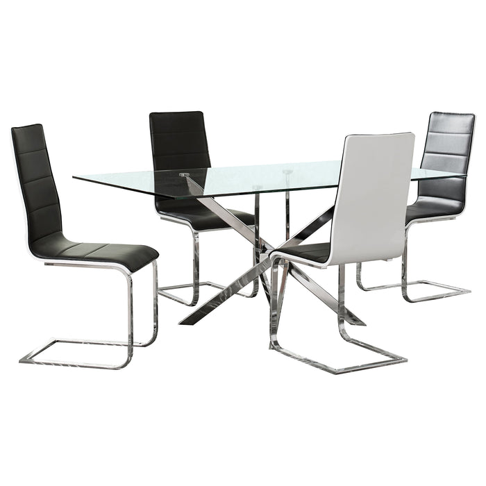 Carmelo 5 Pc Dining Sets - U&U Home Budget Furniture (Carteret, NJ)