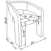Eudora Arm Chair - U&U Home Budget Furniture (Carteret, NJ)