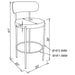 Viola Bar Stool - U&U Home Budget Furniture (Carteret, NJ)