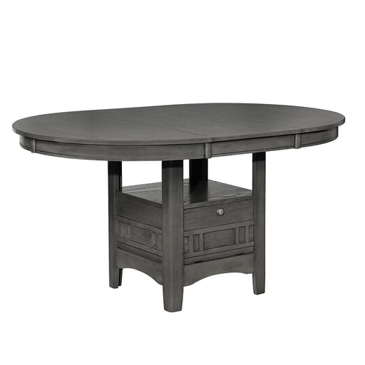 Lavon Dining Table with Storage Medium Grey - U&U Home Budget Furniture (Carteret, NJ)