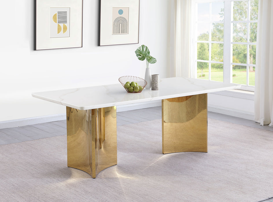 Tevlin Dining Table - U&U Home Budget Furniture (Carteret, NJ)