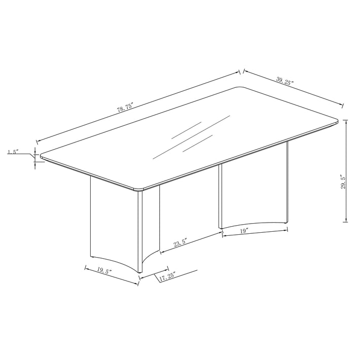 Tevlin Dining Table - U&U Home Budget Furniture (Carteret, NJ)