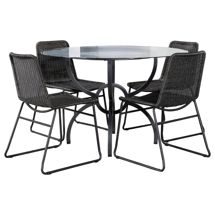 Aviano 5 Pc Dining Set - U&U Home Budget Furniture (Carteret, NJ)