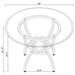Aviano 5 Pc Dining Set - U&U Home Budget Furniture (Carteret, NJ)