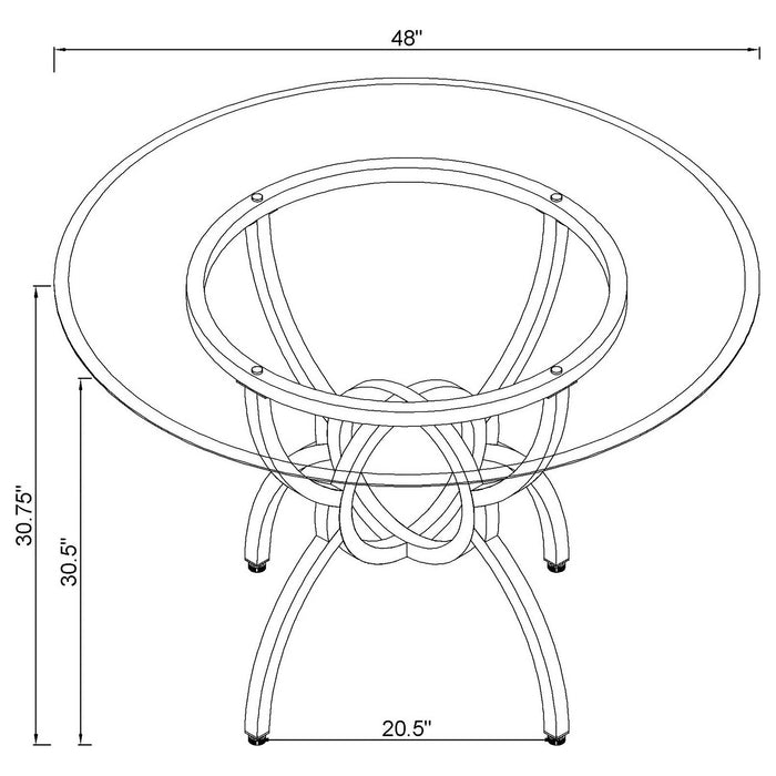 Aviano Dining Tables - U&U Home Budget Furniture (Carteret, NJ)