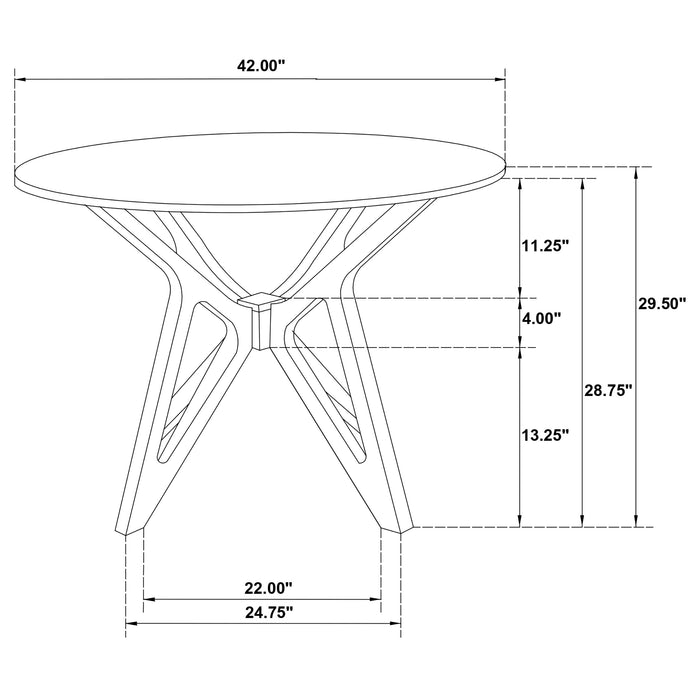Elowen Dining Table - U&U Home Budget Furniture (Carteret, NJ)