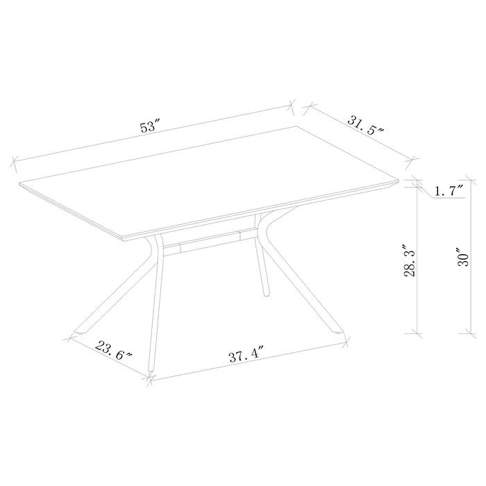 Edgecreek Dining Table - U&U Home Budget Furniture (Carteret, NJ)