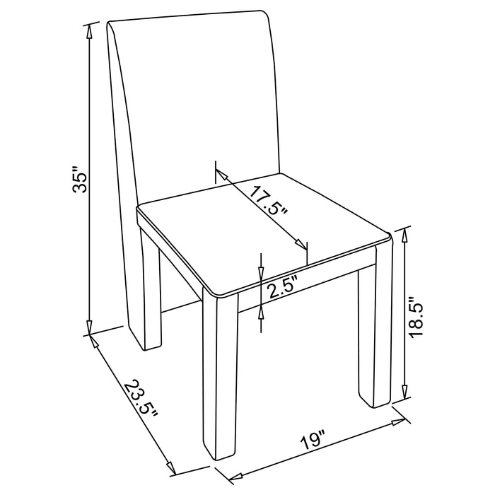 Tordera Side Chair - U&U Home Budget Furniture (Carteret, NJ)