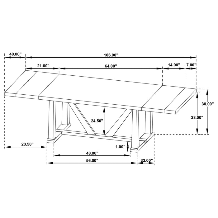 Middleton Dining Tables - U&U Home Budget Furniture (Carteret, NJ)