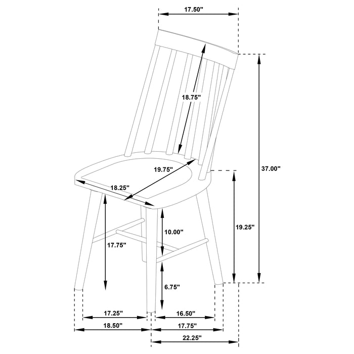 Middleton Side Chairs - U&U Home Budget Furniture (Carteret, NJ)