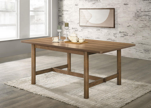 Crestmore 71-inch Rectangular Wood Dining Table Walnut - U&U Home Budget Furniture (Carteret, NJ)