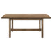 Crestmore 71-inch Rectangular Wood Dining Table Walnut - U&U Home Budget Furniture (Carteret, NJ)