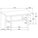 Crestmore 71-inch Rectangular Wood Dining Table Walnut - U&U Home Budget Furniture (Carteret, NJ)