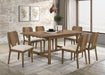 Crestmore 71-inch Rectangular Wood Dining Table Walnut - U&U Home Budget Furniture (Carteret, NJ)