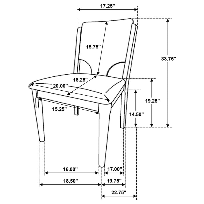 Crestmore Side Chair - U&U Home Budget Furniture (Carteret, NJ)