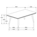 Onslow Dining Table - U&U Home Budget Furniture (Carteret, NJ)