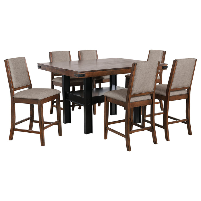 Patterson 7 Pc Counter Height Dining Set - U&U Home Budget Furniture (Carteret, NJ)