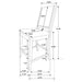 Patterson Counter Stool - U&U Home Budget Furniture (Carteret, NJ)