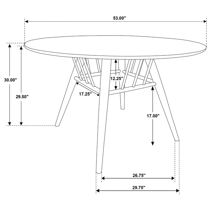 Everton Dining Table - U&U Home Budget Furniture (Carteret, NJ)