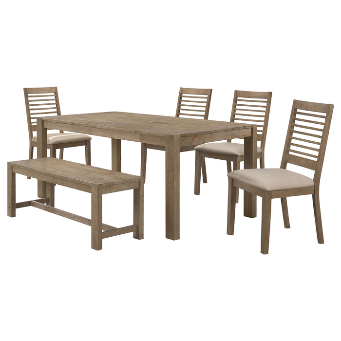 Scottsdale 6 Pc Dining Set - U&U Home Budget Furniture (Carteret, NJ)