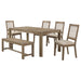 Scottsdale 6 Pc Dining Set - U&U Home Budget Furniture (Carteret, NJ)