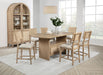Kailani Counter Height Dining Table - U&U Home Budget Furniture (Carteret, NJ)