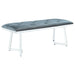 Beaufort Upholstered Tufted Bench Dark Grey - U&U Home Budget Furniture (Carteret, NJ)