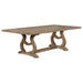 Brockway Trestle Dining Table Barley Brown - U&U Home Budget Furniture (Carteret, NJ)