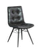 Aiken Tufted Dining Chairs Charcoal (Set of 4) - U&U Home Budget Furniture (Carteret, NJ)