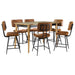 Partridge 7 Pc Counter Height Dining Set - U&U Home Budget Furniture (Carteret, NJ)
