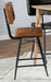 Partridge Upholstered Counter Height Stools with Footrest (Set of 2) - U&U Home Budget Furniture (Carteret, NJ)