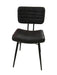Partridge Padded Side Chairs Espresso and Black (Set of 2) - U&U Home Budget Furniture (Carteret, NJ)