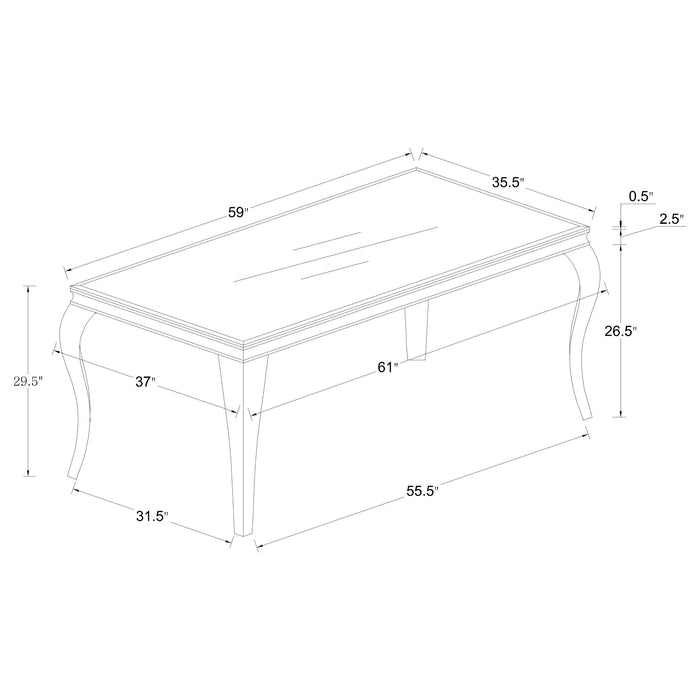 Carone 5 Pc Dining Sets - U&U Home Budget Furniture (Carteret, NJ)