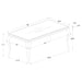 Carone 5 Pc Dining Sets - U&U Home Budget Furniture (Carteret, NJ)