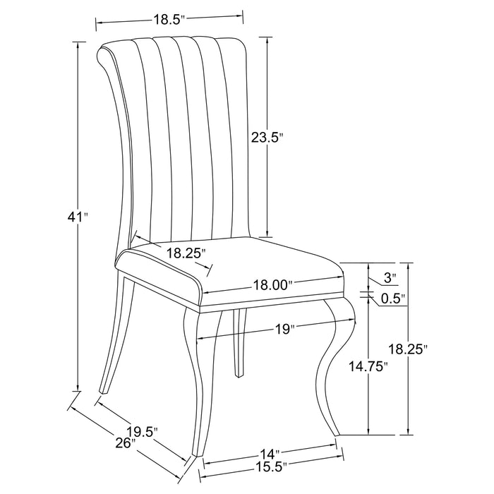 Carone 5 Pc Dining Sets - U&U Home Budget Furniture (Carteret, NJ)