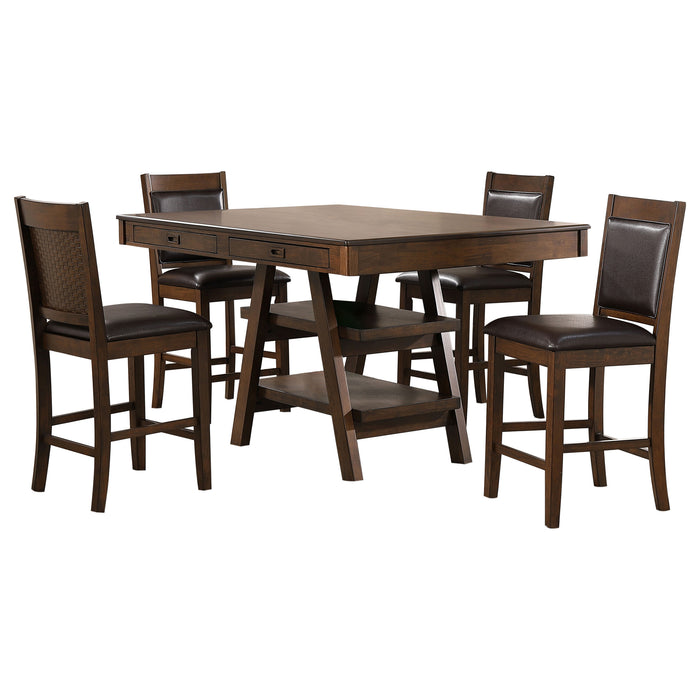 Dewey 5 Pc Counter Height Dining Sets - U&U Home Budget Furniture (Carteret, NJ)