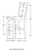 Dewey 5 Pc Counter Height Dining Sets - U&U Home Budget Furniture (Carteret, NJ)