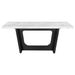 Sherry Rectangular Marble Top Dining Table set - U&U Home Budget Furniture (Carteret, NJ)