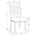 Sherry Rectangular Marble Top Dining Table set - U&U Home Budget Furniture (Carteret, NJ)