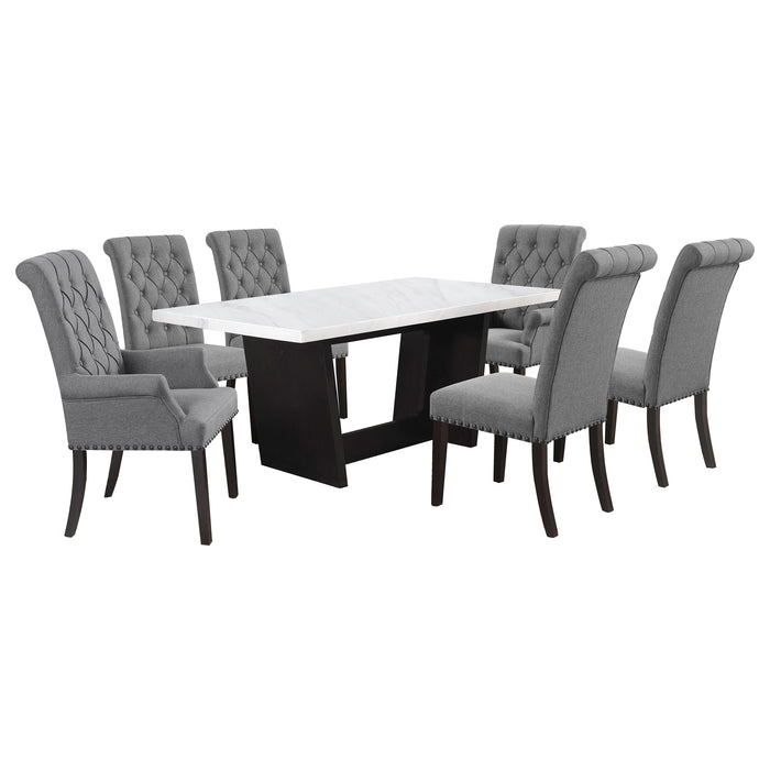 Sherry 7 Pc Dining Set - U&U Home Budget Furniture (Carteret, NJ)
