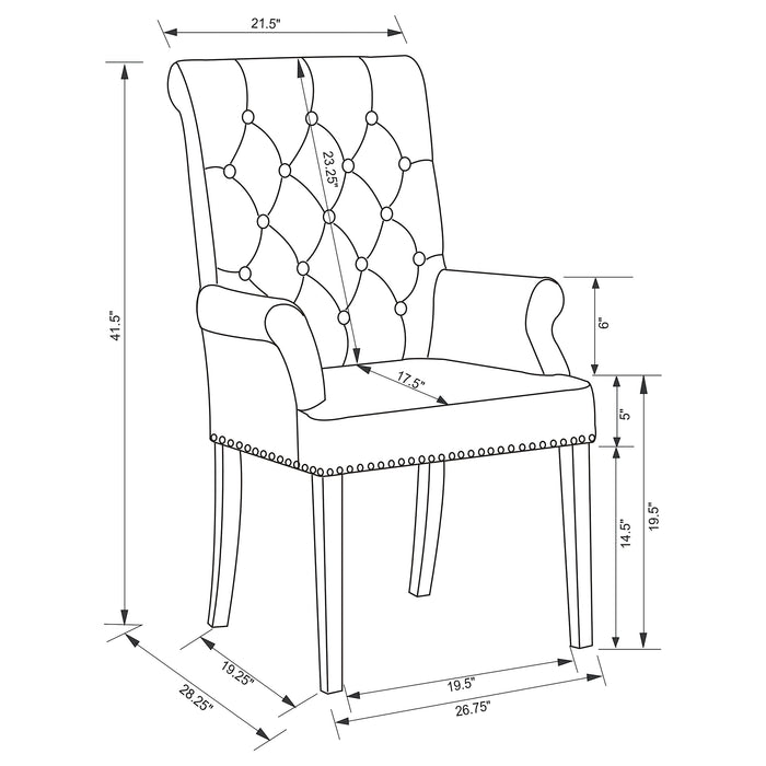 Sherry 7 Pc Dining Set - U&U Home Budget Furniture (Carteret, NJ)
