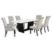 Sherry Rectangular Marble Top Dining Table set - U&U Home Budget Furniture (Carteret, NJ)