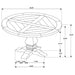 Florence Dining Tables Black - U&U Home Budget Furniture (Carteret, NJ)
