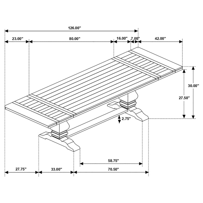 Florence Dining Tables - U&U Home Budget Furniture (Carteret, NJ)