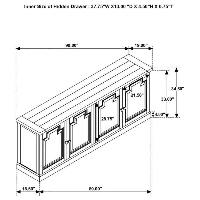 Florence Sideboards - U&U Home Budget Furniture (Carteret, NJ)