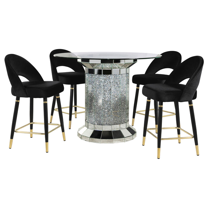 Ellie 5 Pc Counter Height Dining Sets - U&U Home Budget Furniture (Carteret, NJ)