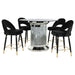 Ellie 5 Pc Counter Height Dining Sets - U&U Home Budget Furniture (Carteret, NJ)